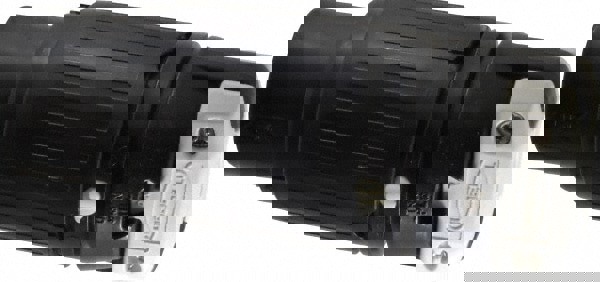 Locking Inlet: Connector, Industrial, Non-NEMA, Black & White